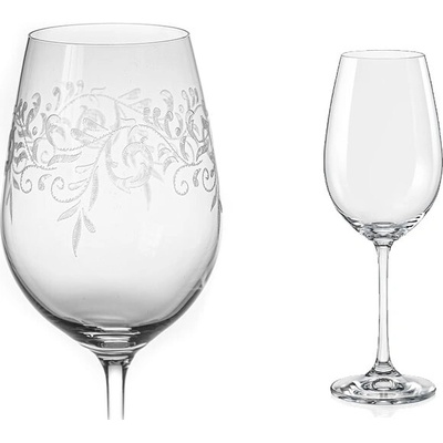 Crystalex Sklenice na bílé i červené víno Viola Romantic 2 x 350 ml