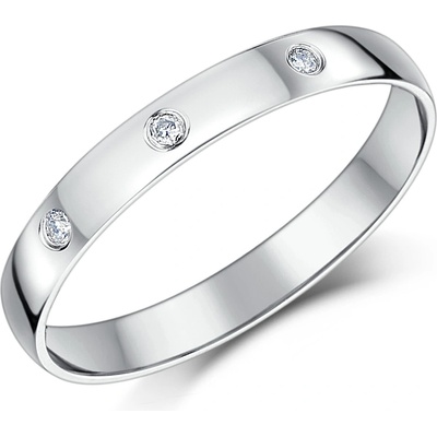 Olivie Stříbrný rhodiovaný prsten se zirkony 3771