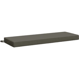 vidaXL Възглавница за пейка SOEST 100% полиестер Сиво 110 x 40 x 8 см (949680)