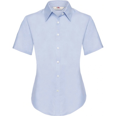 Fruit of the Loom F16•LADIES SHORT SLEEVE OXFORD SHIRT šedá