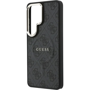 CG Mobile Samsung S26 Ultra GUESS 4G EMBOSSED RING силиконов протектор за телефон, устойчив на удар, магнитен, ЧЕРЕН (GUHMS26LP4MSEGCK)