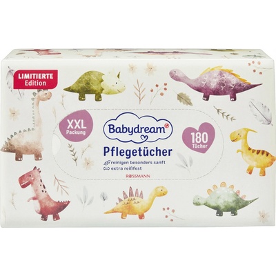 Babydream Vlhčené ubrousky pečující 180 ks