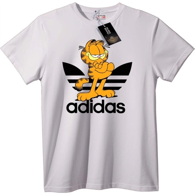 NOONEBRAND Garfield x Adidas Тениска - 2XL, White