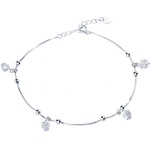 Silenti Jewelry Сребърна гривна за крак "Свежест