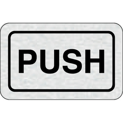 Nalepovací cedulka na dveře - PUSH