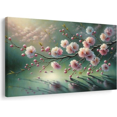 Obraz růžové květy v odpoledním světle - 60x40