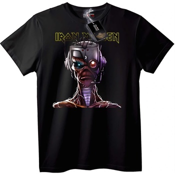 NOONEBRAND Тениска с Робот на Iron Maiden - XS, White