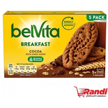 belVita Пълнозърнести бисквити Belvita шоколад 225гр