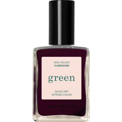 Manucurist Green schnoucí lak na nehty - Aubergine (15 ml) - temně fialový odstín