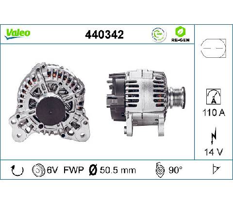 Alternátor VALEO 440342