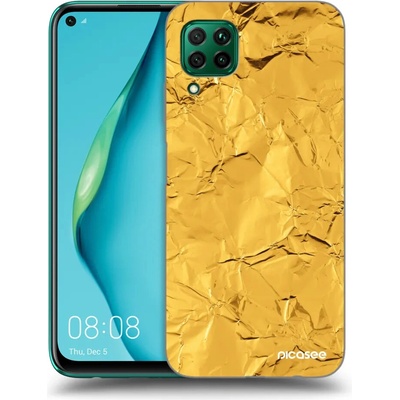 Púzdro Picasee silikónové Huawei P40 Lite - Gold čiré