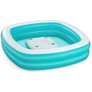 Bestway Надуваем семеен басейн Bestway 2.18 м x 2.18 м x 48 см с централна конзола