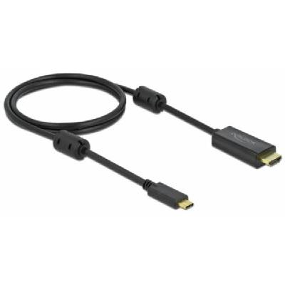 Кабел Delock USB-C - HDMI (DP Alt Mode) 4K 60 Hz, 1 m, Черен