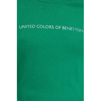 United Colors of Benetton Памучна тениска United Colors of Benetton в зелено (3GA2E16A2)