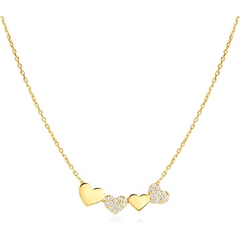 SAVICKI Колие със сърце Savicki: злато, диаманти