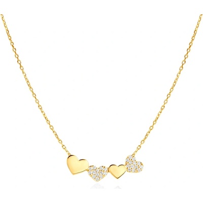 SAVICKI Колие със сърце Savicki: злато, диаманти