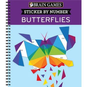 Brain Games - Sticker by Number: Butterflies | Brain Games, New Seasons (ISBN: 9781639381111)