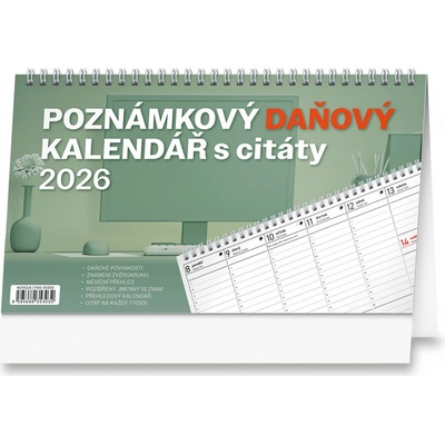 Stolní Poznámkový daňový s citáty 2025 – Sleviste.cz