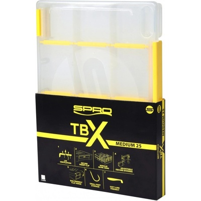SPRO Krabička Tackle Box Medium Clear 25 x 17,5 x 2,5 cm
