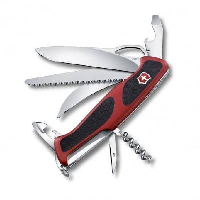 VICTORINOX VICTORINOX 0.9583.MC RANGERGRIP 57 HUNTER KAPESNÍ NŮŽ, Barva čierno-červená