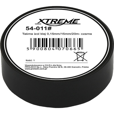 XTreme Izolačná páska 15 mm x 20 m čierna 54-011