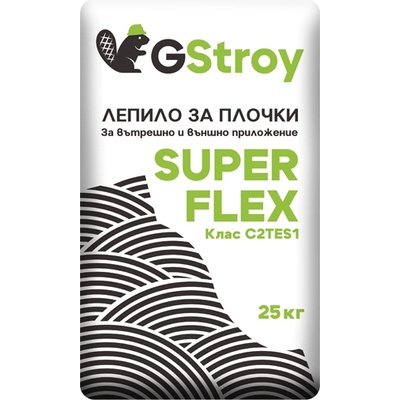 GSTROY ЛЕПИЛО ЗА ПЛОЧКИ Gstroy SUPER FLEX C2TE-S1 25кг (5592-00)