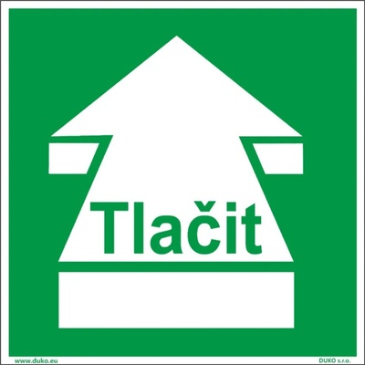 DUKO TLAČIT Formát: 100 x 100 mm