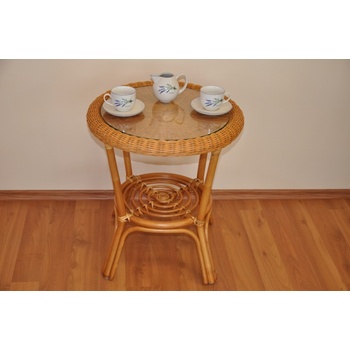 Ratanový stolek Florine medový