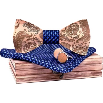 HARAHU Дървен папион lo-30921 - Синя kp30921 (lo-30921)