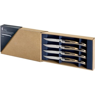 Opinel 2483 sada steakových nožov z brezového dreva 4 ks