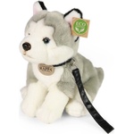 Rappa Плюшена играчка Rappa Еко приятели - Куче хъски с каишка, 28 cm (231078) - baby