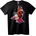 NOONEBRAND Тениска с карикатурни кучета - XXS, Black