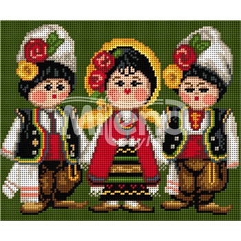 Milena Style Български кукли - гоблен със схема конци Ariadna 1: 4