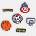 Goomby Текстилни емблеми Iron-On Sporty Cool 6 броя
