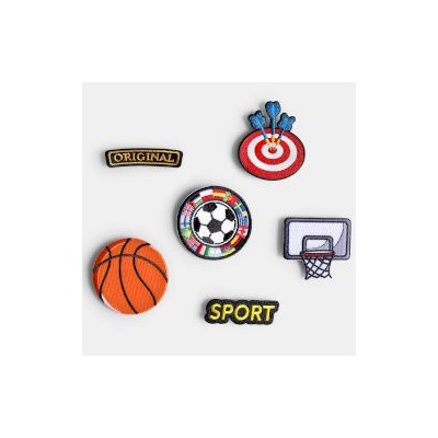 Goomby Текстилни емблеми Iron-On Sporty Cool 6 броя