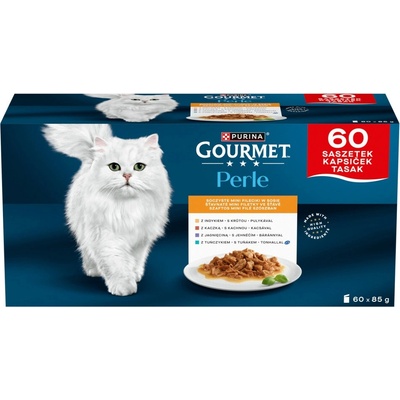 PURINA Gourmet Perle Mini fillets in sauce Box 60 x 85 g