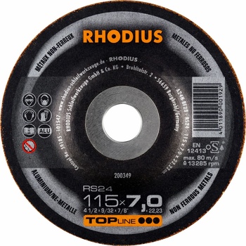 Rhodius Brusný kotouč 115 x 7,0 x 22,23 mm RS24 200349