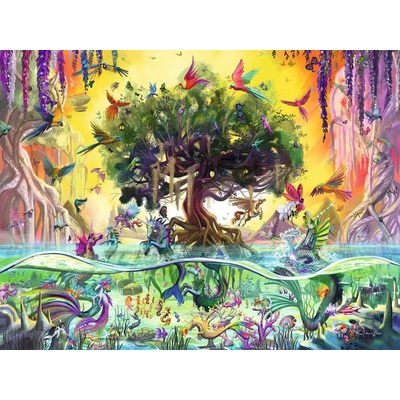 Ravensburger - Puzzle Unicorn from the lake and his friends - 1 500 piese