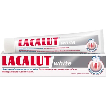 Lacalut White Избелваща паста за зъби, 75 ml