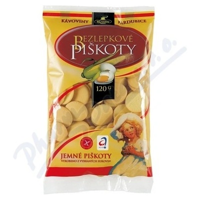 KÁVOVINY A.S. BEZLEPKOVE PISKOTY 120 g