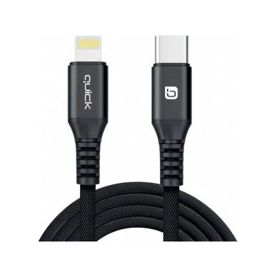 Quick Media USB Cable Quick USB-C - Lightning 1.5 m Black (4752168141229)