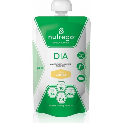NUTREGO DIA S PŘÍCHUTÍ VANILKA POR SOL 12X200ML