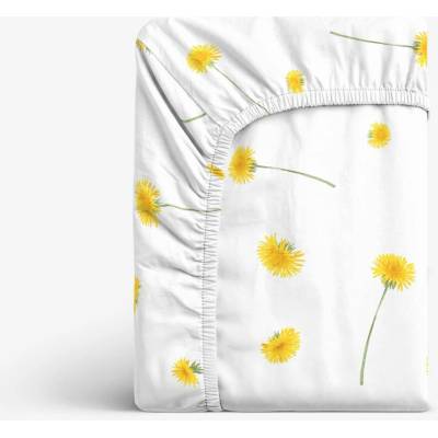 Goldea bavlna napínací prostěradlo pampelišky 160x200
