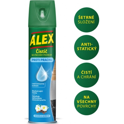 ALEX čistič na všechny povrchy, aerosol 400 ml jasmín a koření