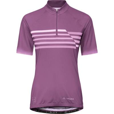 Vaude Дамска фланелка с къс ръкав за колоездене Vaude Women's Posta Half Zip Tricot II Cycling jersey - Magenta - размер 38 (EU) (156-2551-0512)