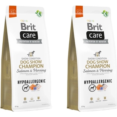Brit Care Hypoallergenic Dog Show Champion Salmon & Herring 2 x 12 kg