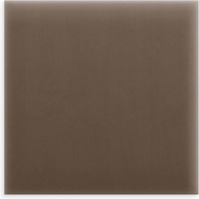 Nástěnný čalouněný panel Magic Velvet hnědý 50x50 cm čtvercový