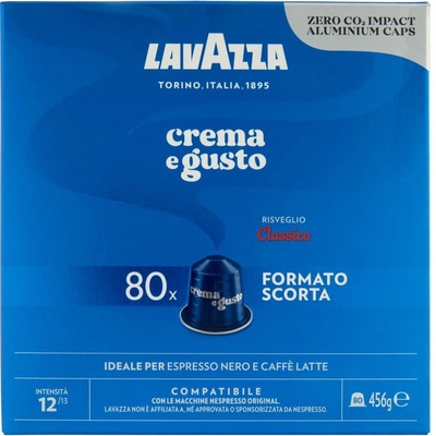 Lavazza Crema e Gusto Alu Kapsule do Nespresso 80 kusov
