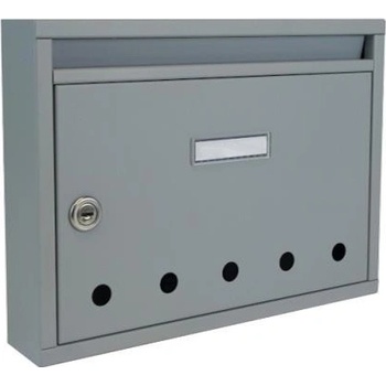 DOLS E-01 BASIC/K RAL7040 - poštová schránka s otvormi, do bytových a panelových domov, sivá