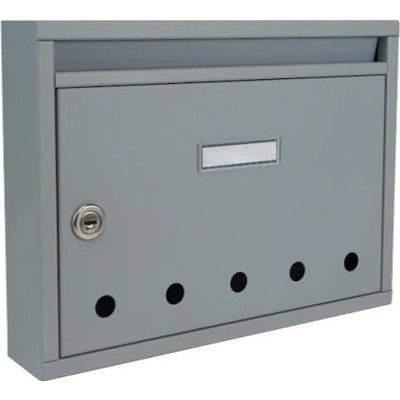 DOLS E-01 BASIC/K RAL7040 - poštová schránka s otvormi, do bytových a panelových domov, sivá